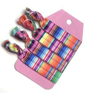 Serape Stripe Hair Accessories Elastic Hair Ties